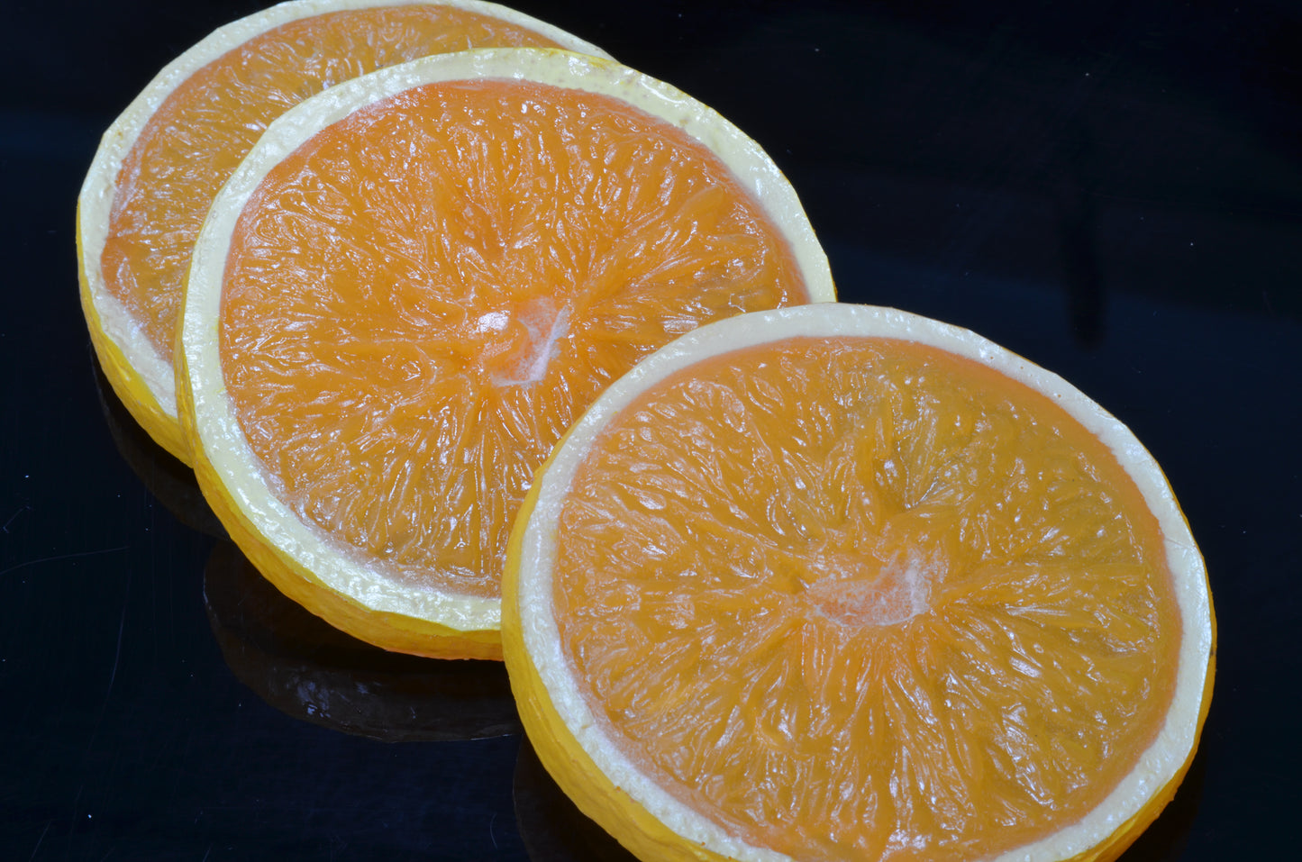 Orange slices, extra large, 3 pieces - 8x1 cm very nice - dummy