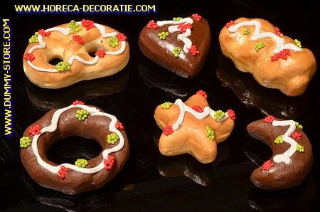 FeestKoekjes, assorti, 6 stuks stuks, lxhxb: 6,5x1,5x5 cm