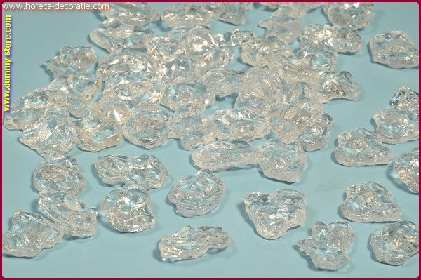 Ice cubes, large, 12 pieces - 30x30x30 mm - dummy replica item for photo and video