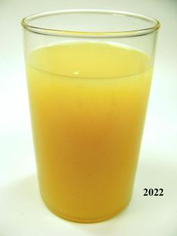 Glas Sinaasappelsap (echt glas) dummy  6.5x10.5 cm
