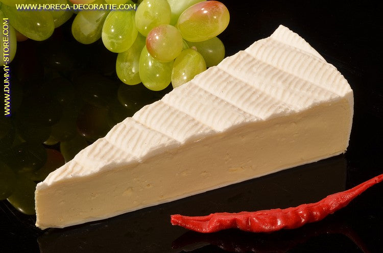 Brie point, 17x7 cm H: 4.5 cm cheese dummy - imitation - fake