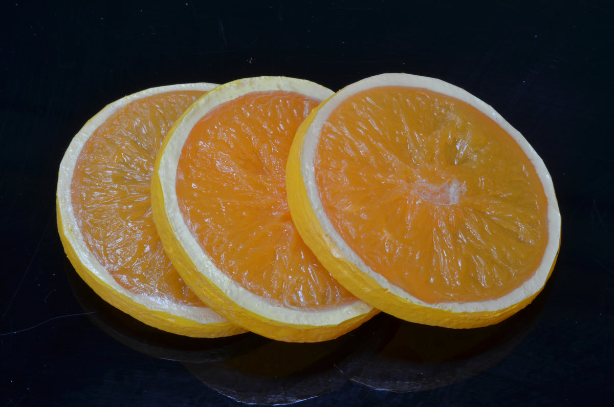 Orange slices, extra large, 3 pieces - 8x1 cm very nice - dummy