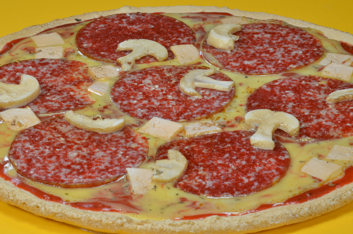 Pizza Salami dummy - fake - 25 cm handmade