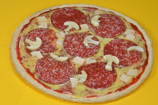 Pizza-Salami-Attrappe – Attrappe – 25 cm, handgefertigt