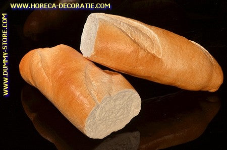 Stokbrood, 2x eindstuk - 180x90 mm - brooddummy