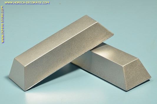 Zilver Staaf,  decoratie 245 x 75 mm